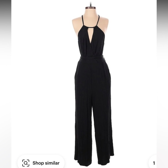 MAEVE Back Tie Keyhole Neck Sleeveless Open Back Classic Jumpsuit - Picture 1 of 6
